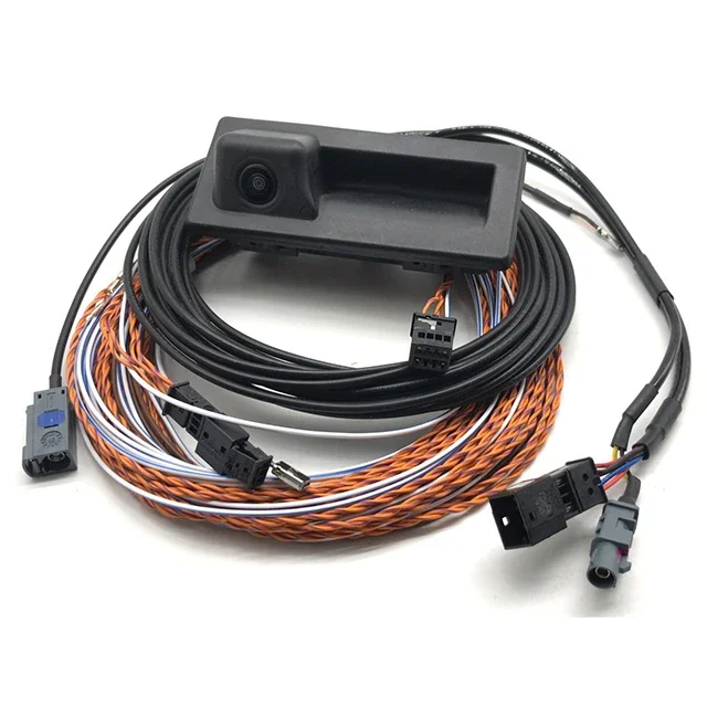 

Rear View Trunk Handle Camera With Highline Guidance Line Wiring Harness 3V0 827 566 L For Audi A4 B9