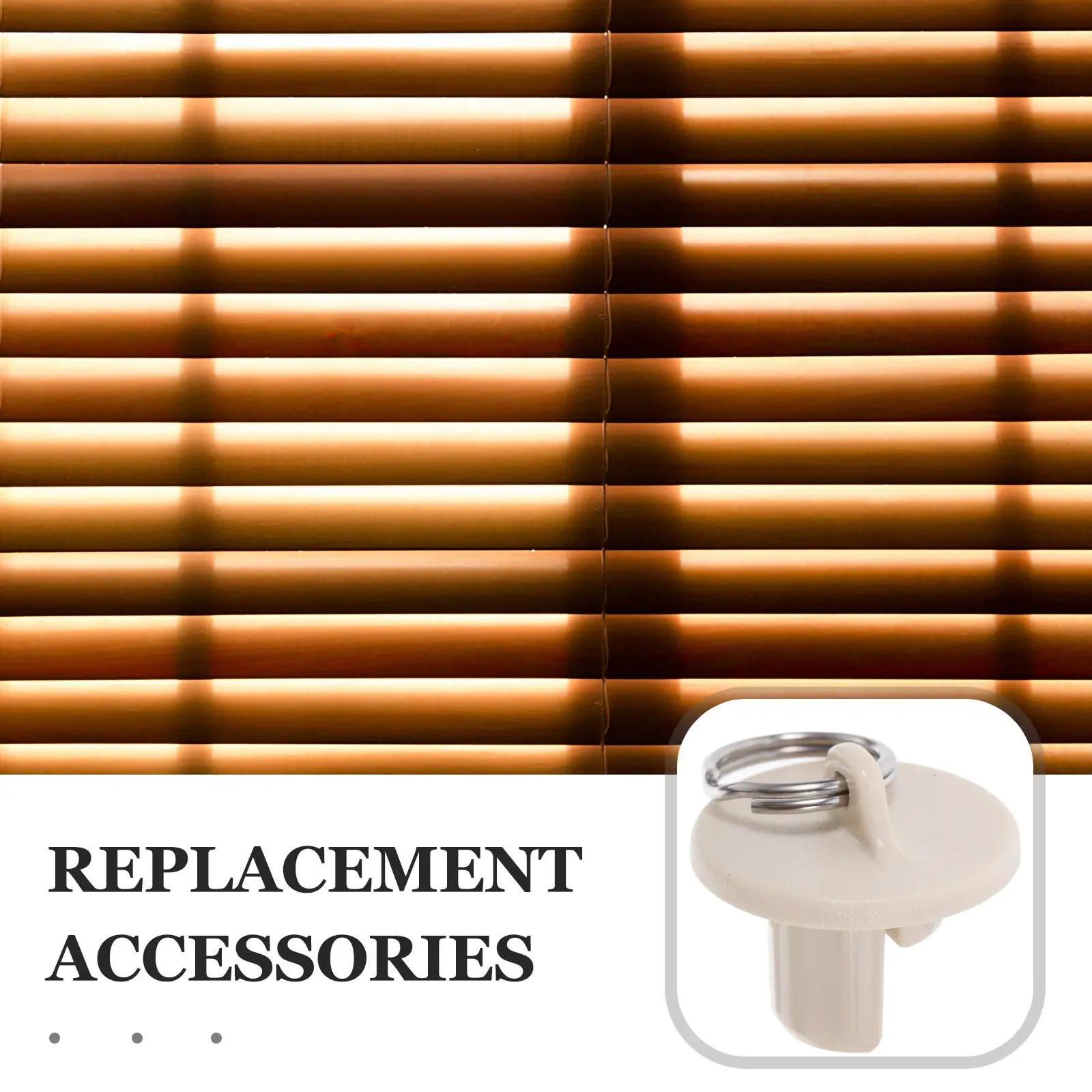 2Pcs High-Strength Pom Roller Blind End Caps Windproof Sunshade Stoppers for Indoor Outdoor Roller Shutters Universal