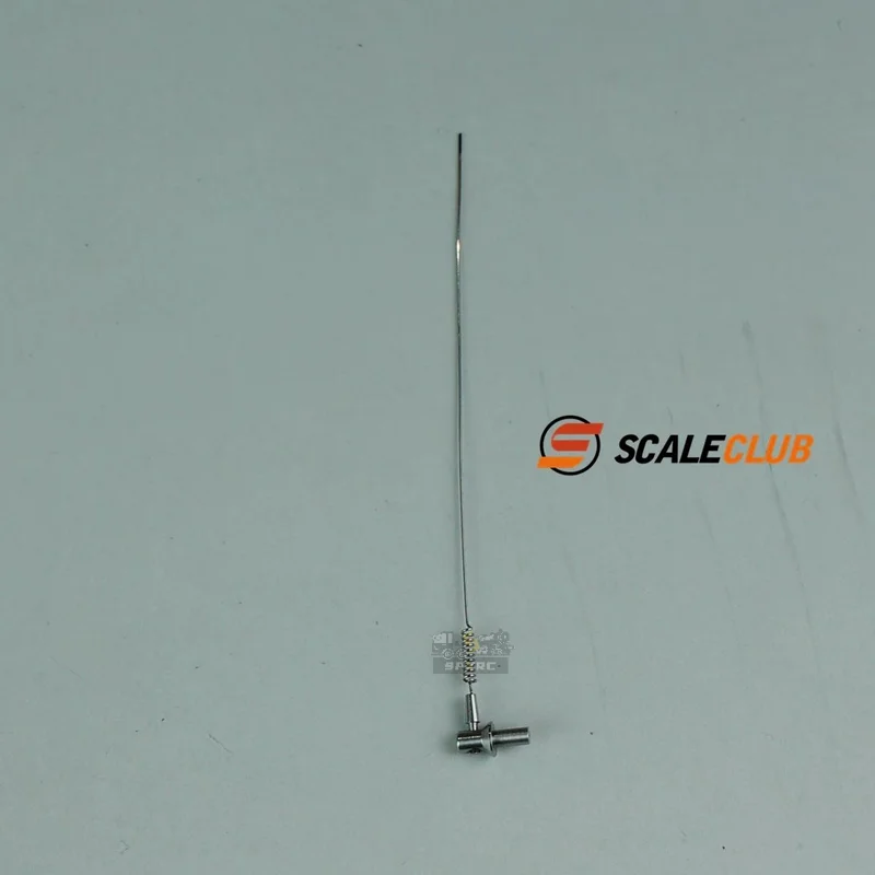 Antena de metal para reboque scaleclub 1/14, para tamiya scania 770s man benz volvo rc, carro basculante, peças diy