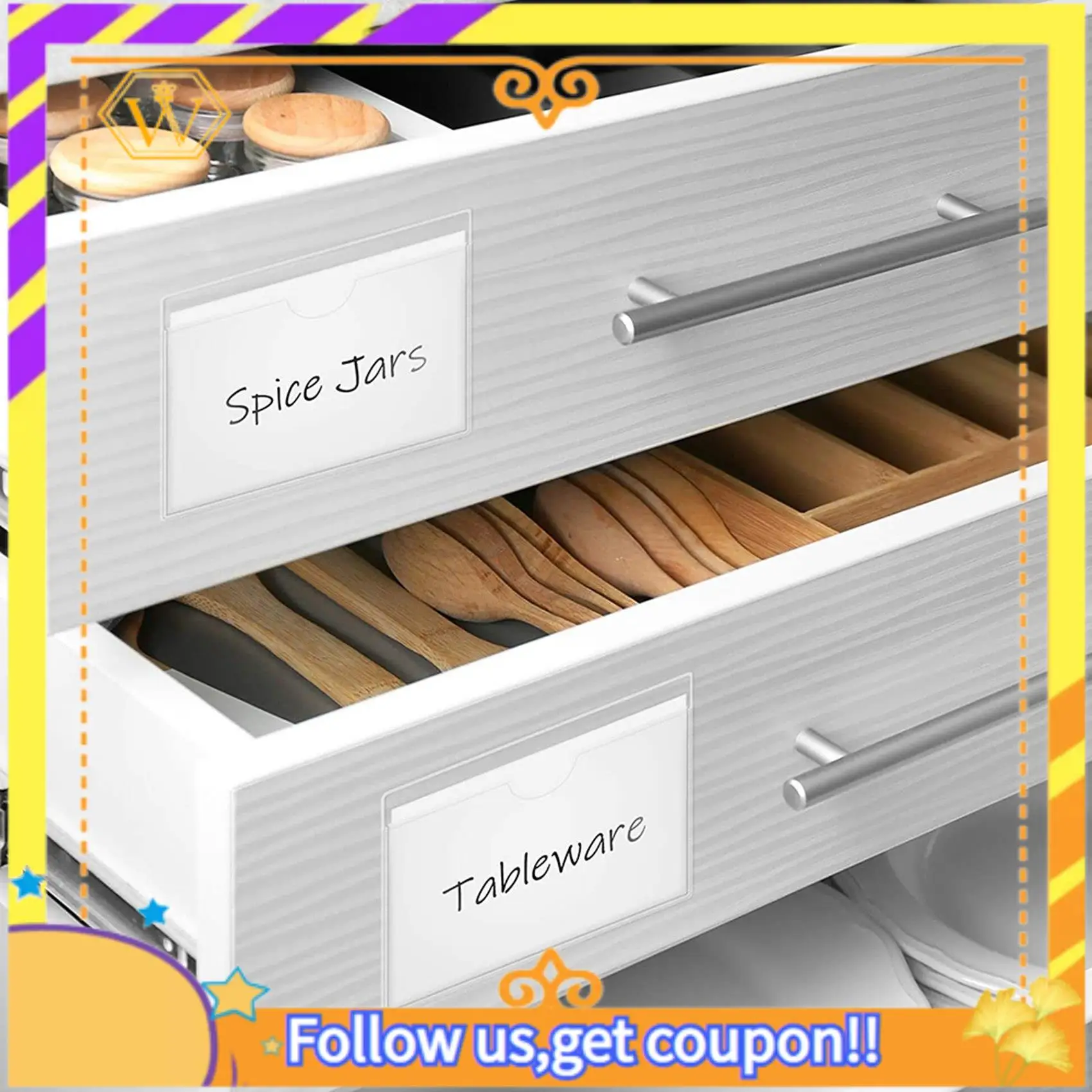 A01K-120 Pack 3.5 X 4.7 Inches Self-Adhesive Label Holder Card Pockets Label Holder Clear Plastic Library Card Holder