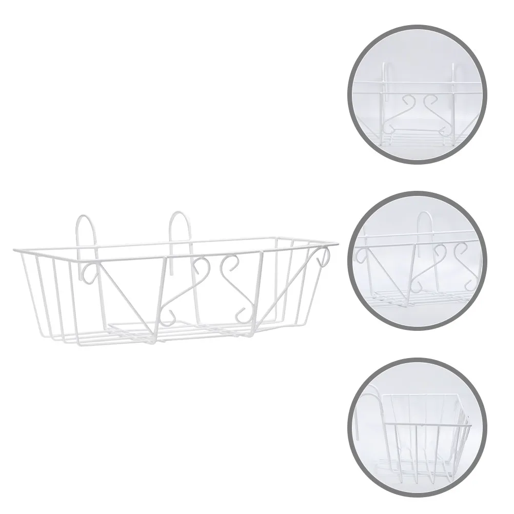 Wall Garden Outdoor Hanging Iron Plant Heavy Duty Halloween Christmas Balcony Hanging Flower Pot Holder Iron Flower Pot Rack