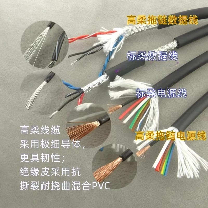 MS1HI Servo Motor Encoder Line S6-L-P124-3.0-TS Brake B107 Power Line M107