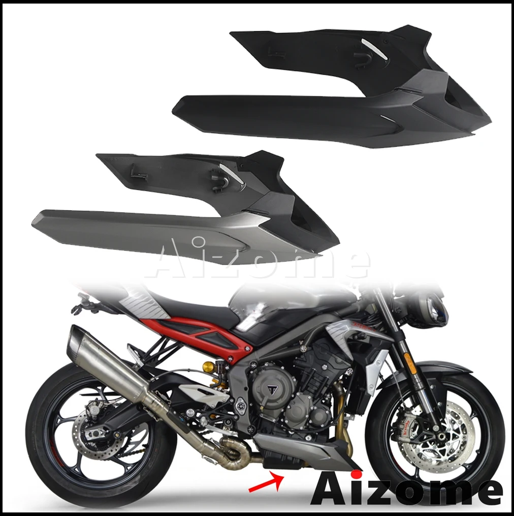 For Street Triple 765RS 765 RS 2017 2018 2019 2020 2021 2022 Motorcycle Engine Lower Spoiler Bellypan Protection Chassis Shield