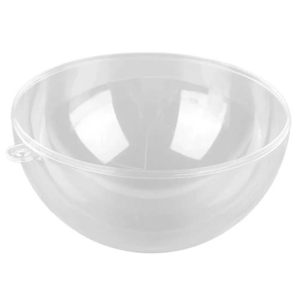 10pcs 3.94in Clear Fillable Ball Transparent Hanging Hole Holiday Decor Sphere Ball PS Plastic Empty Plastic Bauble