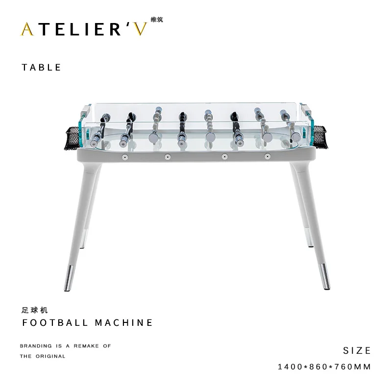 طاولة كرة قدم إيطالية فاخرة خفيفة وطاولة ترفيهية راقية ومنافسة مزدوجة #5