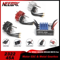 NEEBRC 2322 2600KV RC Outrunner Crawler Brushless Motor 5.5-9V 45A ESC BEC Metal Gearbox Gear Box for MN82 MN99S MN168 MN78 Car