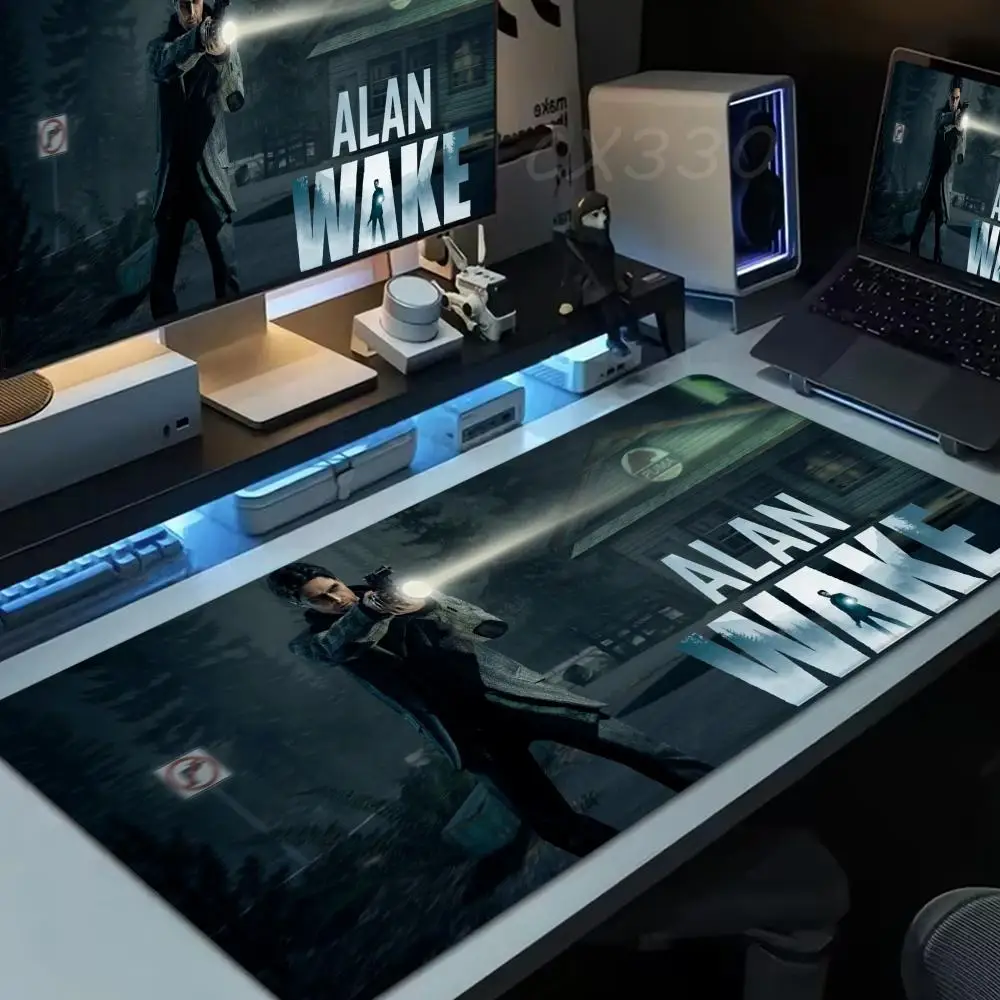 

Alan Wake Mouse Pad Large Computer Mousepad Office 1000x500mm XXL Pc Gamer Non-slip Rubber Keyboard Deskmat