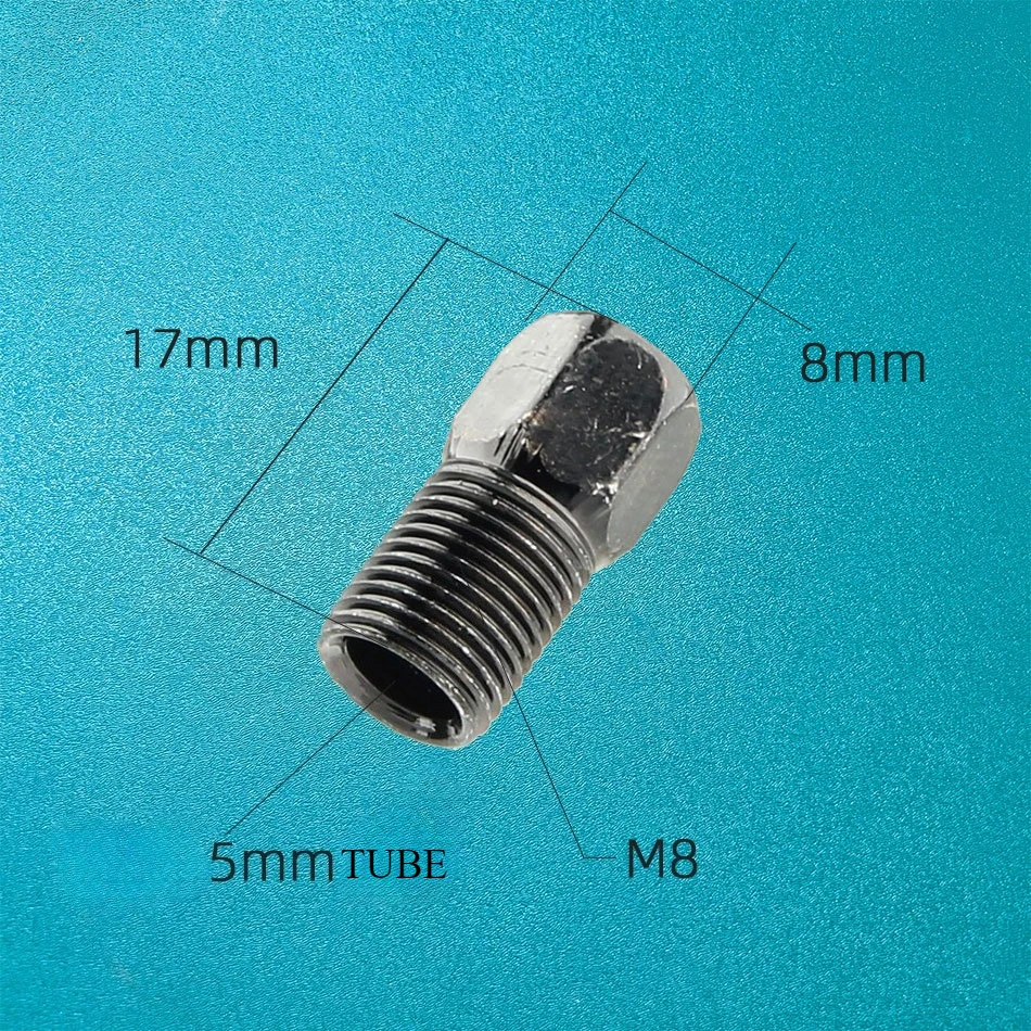 دراجة خرطوم الفرامل الهيدروليكية المسمار قفل أنبوب جوفاء M8 الكربون الصلب سداسية موضوع خارجي النفط القرص الملحقات NFOX
