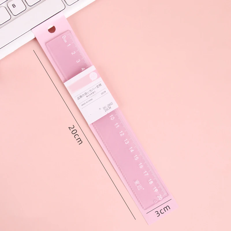Plastic Ruler Convenient Student Ruler 20cm Ruler Long-Lasting For Classroom Stationery Kit Back-To-School Season