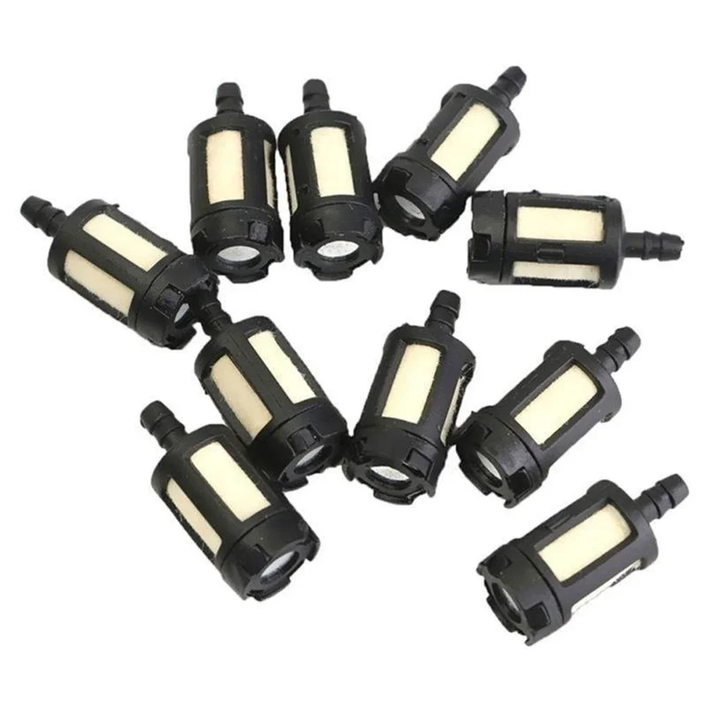 10PCS Grass Trimmer Fuel Filter For Gasoline Garden Brush Cutter Lawn Mower Chainsaw Spare Parts
