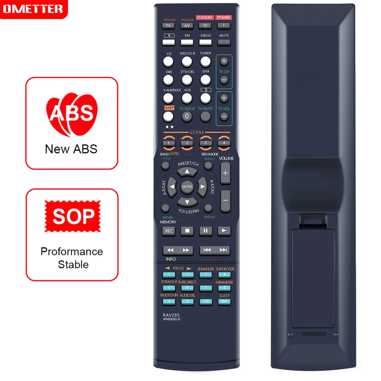 New Remote Control Fit for Yamaha AV Receiver HTR-6160 RX-V663BL RX-V663 Remote RAV285 WN05830US