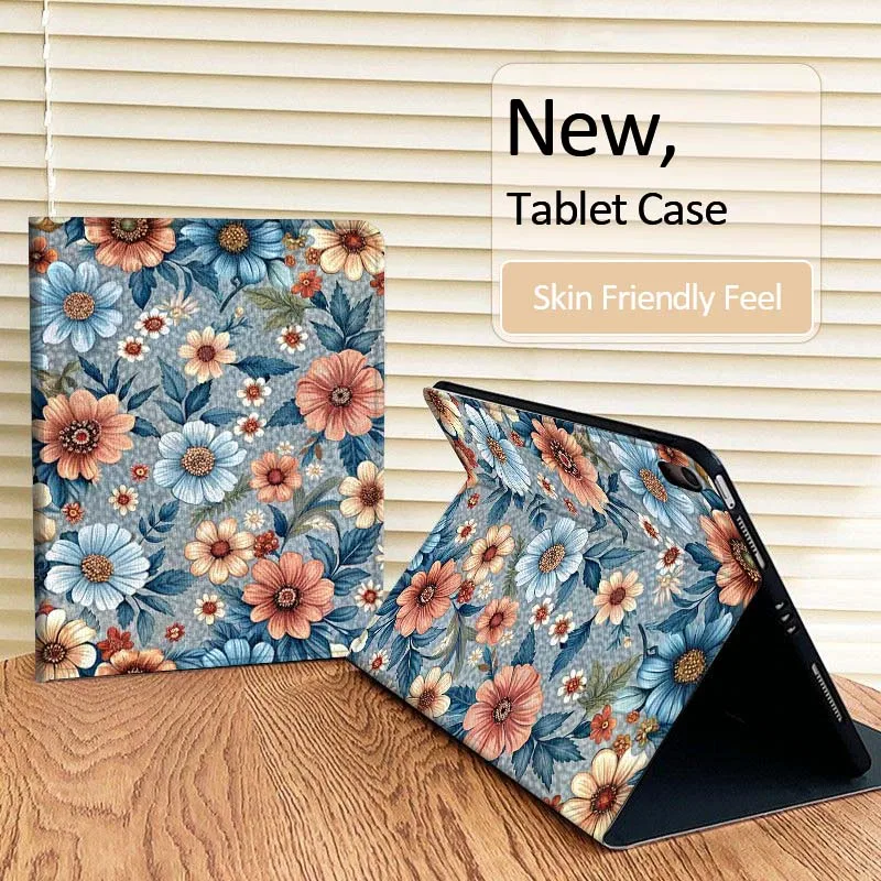 

Beautiful flower pattern For iPad Pro Air Mini 1 2 3 4 5 6 7 7th 8th 9th 10th 11th 10.2 9.7 10.5 10.9 11 12.9 Tablet Case