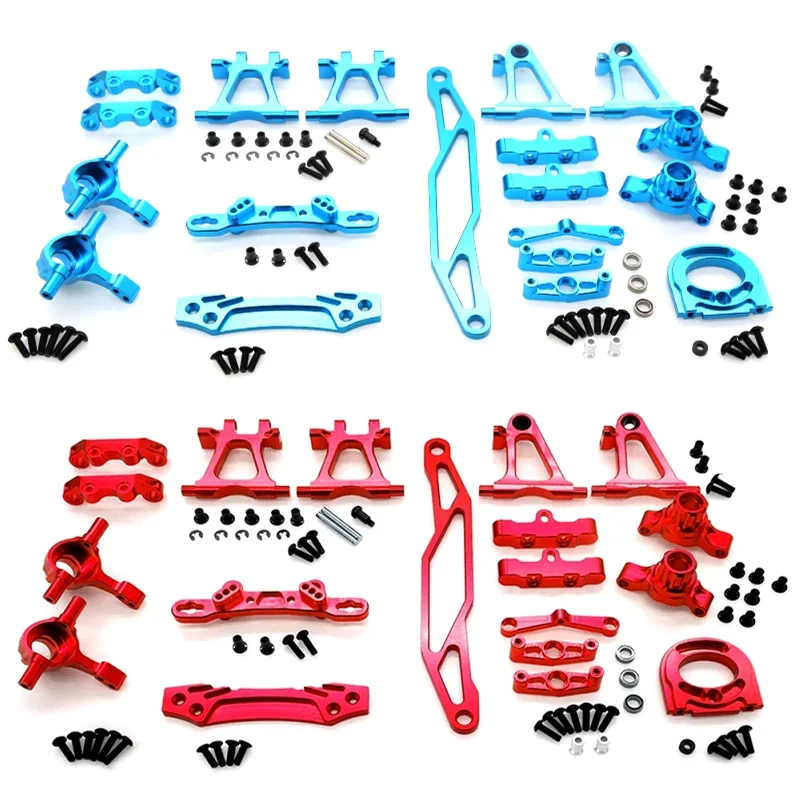 Metal Modification Accessory Kit Suspension Arms Steering Knuckle for Tamiya TT-02 TT02 1/10 RC Car Upgrade Parts