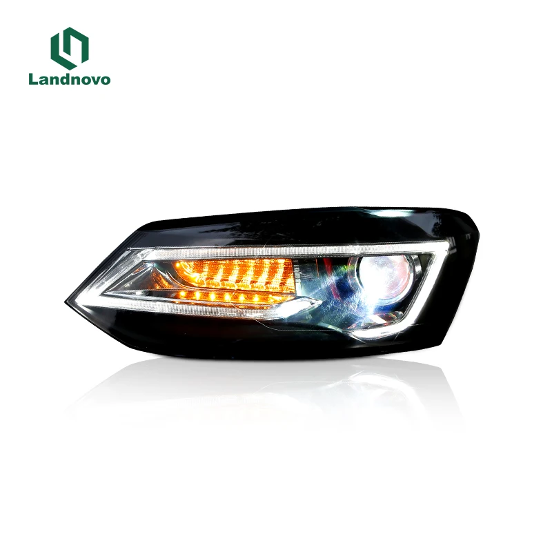 Muhuang High Quality Car Led Head Light For Polo 2011-2018 Front Led Light Headlight Headlamp