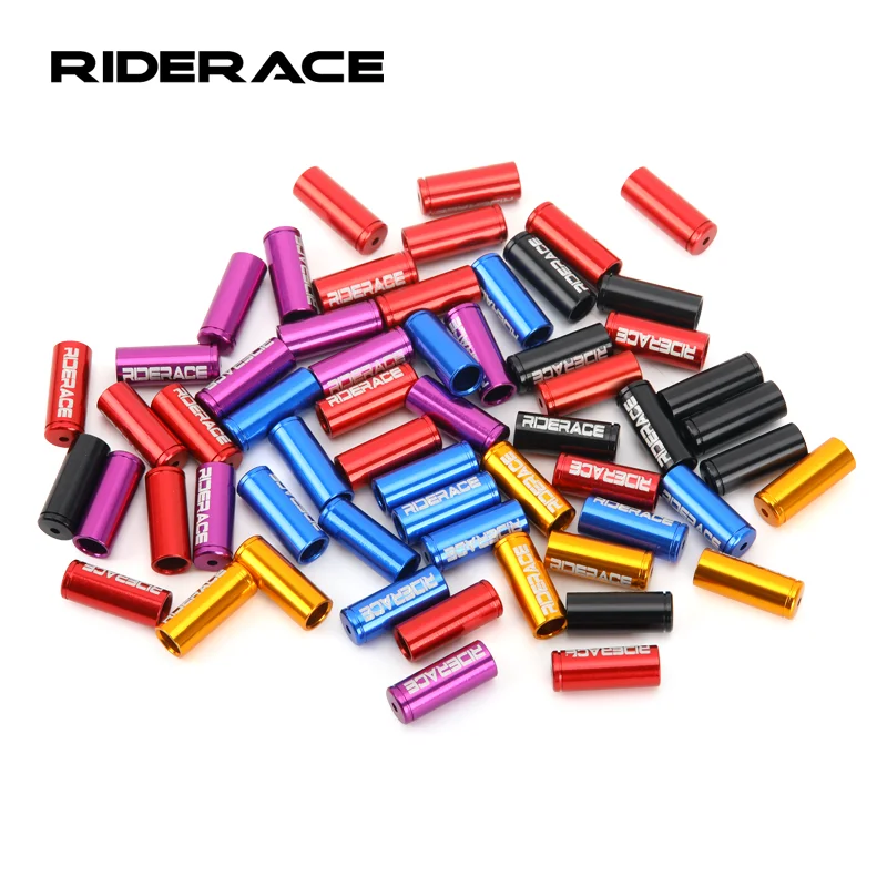 10 Uds 4mm 5mm tapa de extremo de Cable de freno de bicicleta virolas de carcasa de Cable de cambio de bicicleta tapa final cubierta de línea de cambio de freno de ciclismo