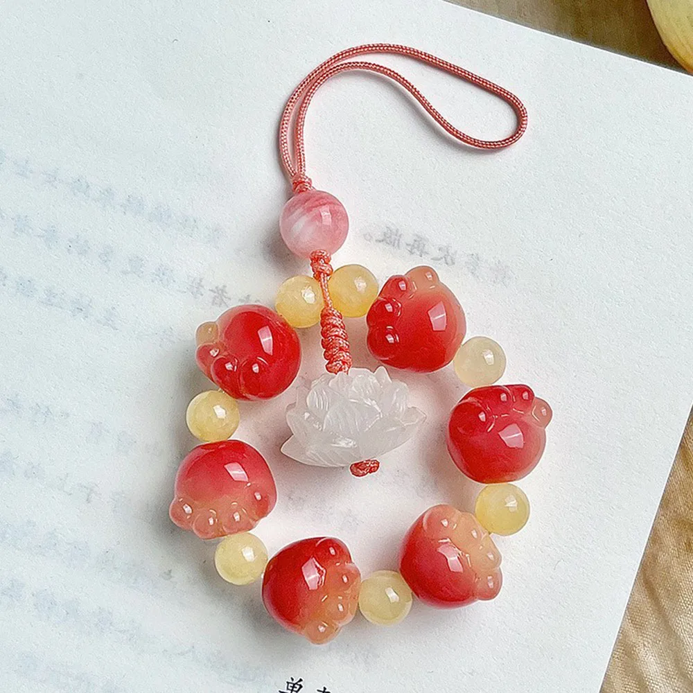 Cute Bodhi Phone Chain Ins Style Phone Hanging Rope Keychain Couple Pendant