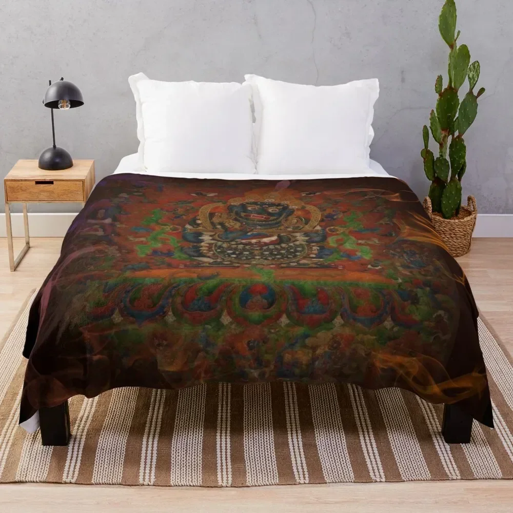 

Mahakala Throw Blanket Wrinkle Resistant Lightweight Blanket