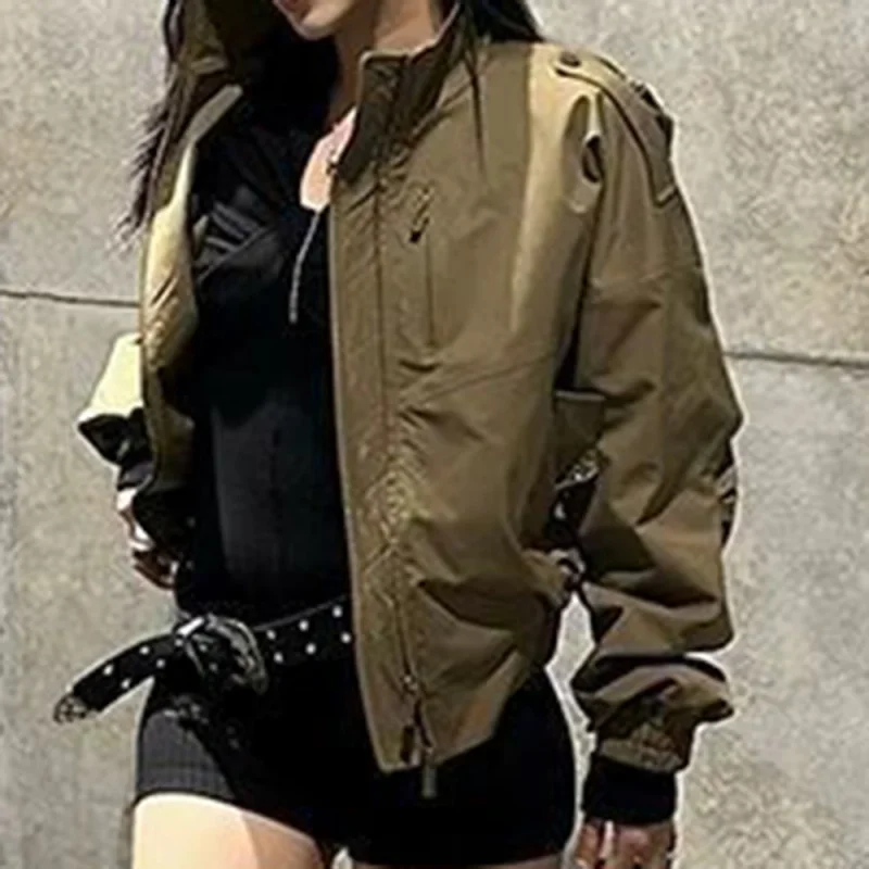 Spring and Autumn New American Retro Short Jacket Women's Fried Street Trend Skinny Small Design Foreign-style Jacket