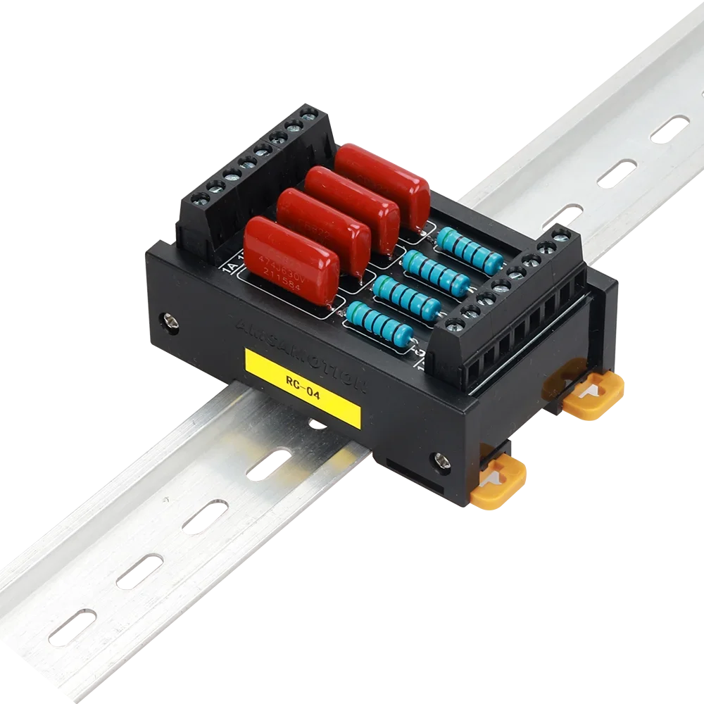 RC-04 PLC Relay Module Electromagnetic Anti-Interference RC Absorption Snubber Circuit Transistor Contact Protection