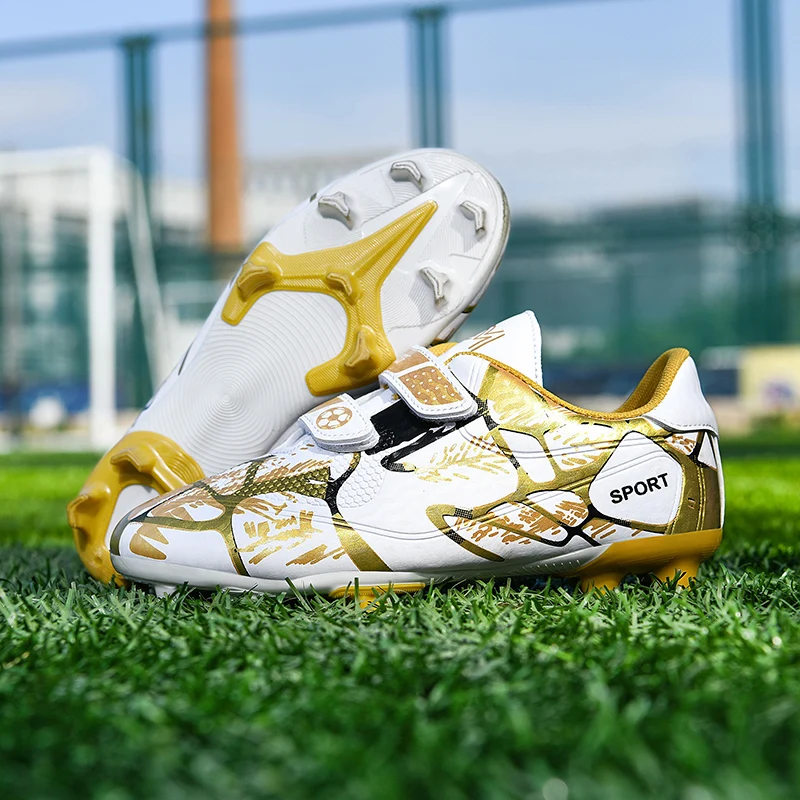 DR.EAGLE-Chaussures de football pour enfants, chaussures de football en plein air, crampon, TF, FG, taille 28-38