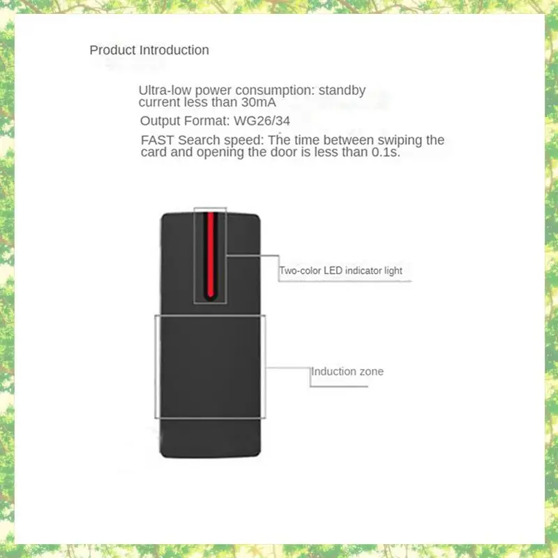 Smart-10X IP68 مقاوم للماء قارئ بطاقات IC 13.56 كيلو هرتز بطاقة القرب التحكم في الوصول قارئ الرقيق دعم يجاند 26/34 الإخراج