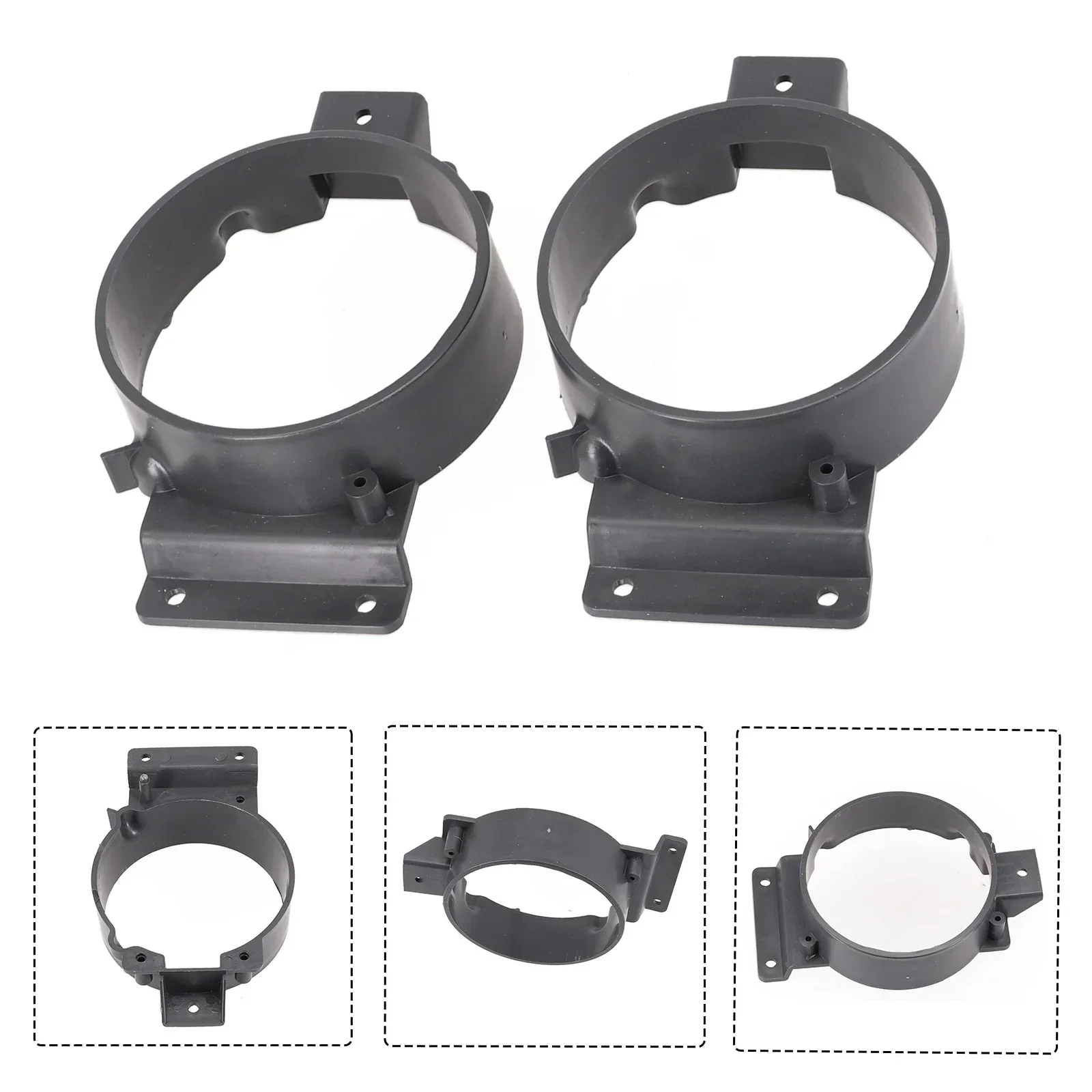 PAIR ABS  FOG-LIGHT LAMP BRACKET For Ford For TRANSIT 1387138 1387139 2006-2014 Parts Accessories Black