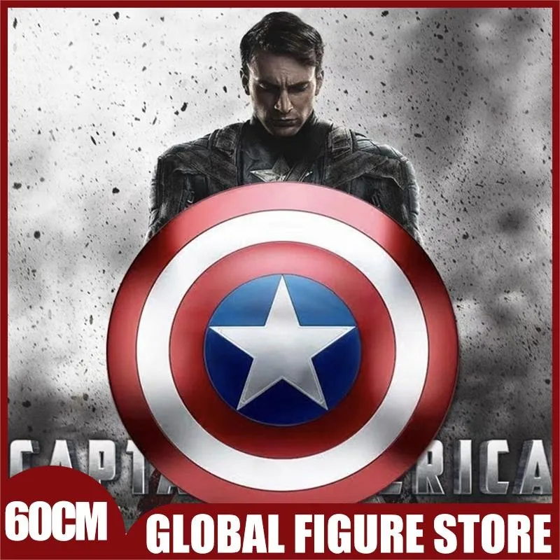 60cm supereroe Captain America Shield versione Premium modello di armi in plastica Costume Fancy Dress Party Stage Cosplay Gifts Toys