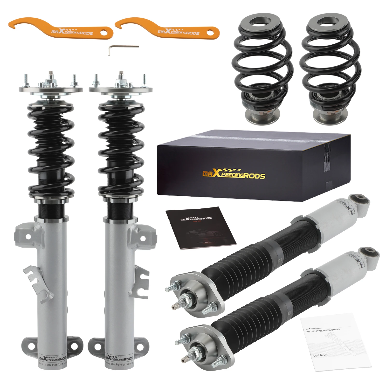 24 Levels Damper Coilovers Suspension Kit For BMW E36 RWD 1990-1999