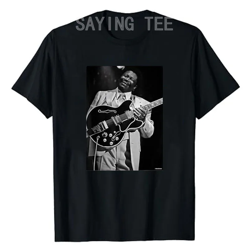 B.B. King of The Blues Live LA 1979 von Dick Barnatt T-Shirt Y2k Streetwear Kleidung Musikliebhaber Rock Punk Fun Grafik-Bekleidung T-Shirt – Detail 5