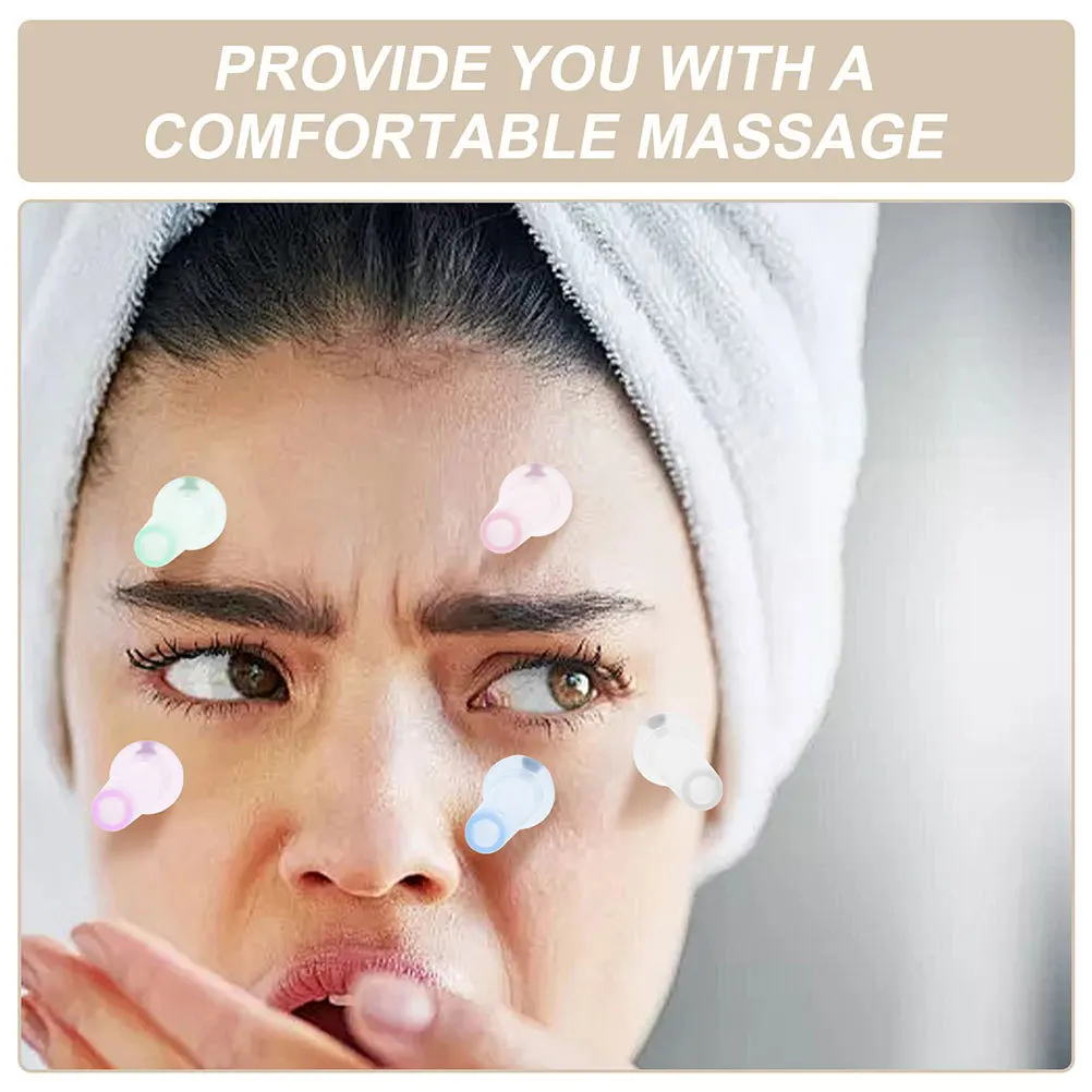 10 قطعة مجموعة الحجامة الوجه سيليكون أكواب شفط المكنسة الكهربائية لمكافحة الشيخوخة العين الوجه الرقبة التجاعيد إزالة تدليك الوجه أدوات العناية بالبشرة
