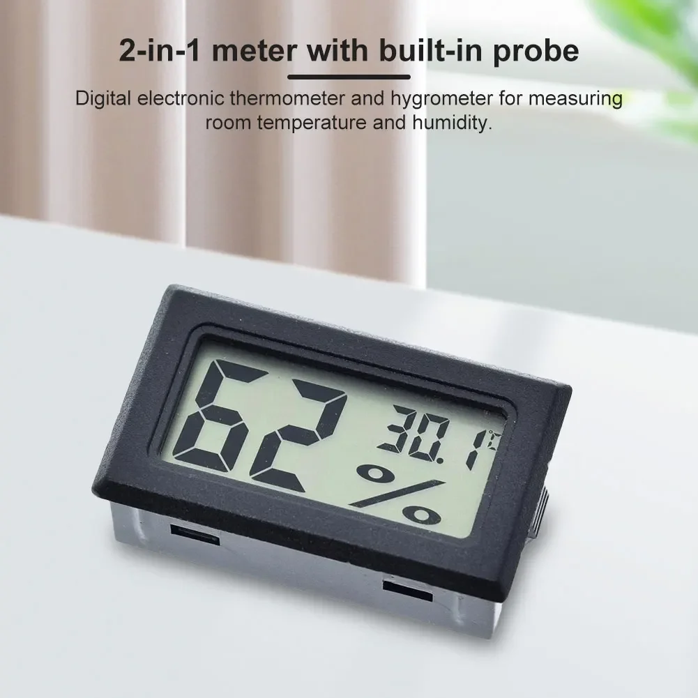 Igrometro digitale termometro Display LCD misuratore di umidità in miniatura senza cavo Fahrenheit per auto in serra Home Office