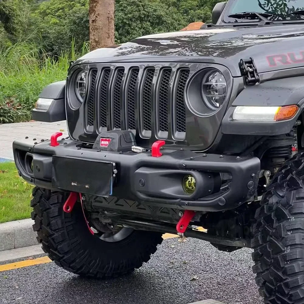 

FOR10th Anniversary Front Bumper For Jeep Wrangler JL 2018 Offroad Steel Bull Bar Bumper Guard For Jeep