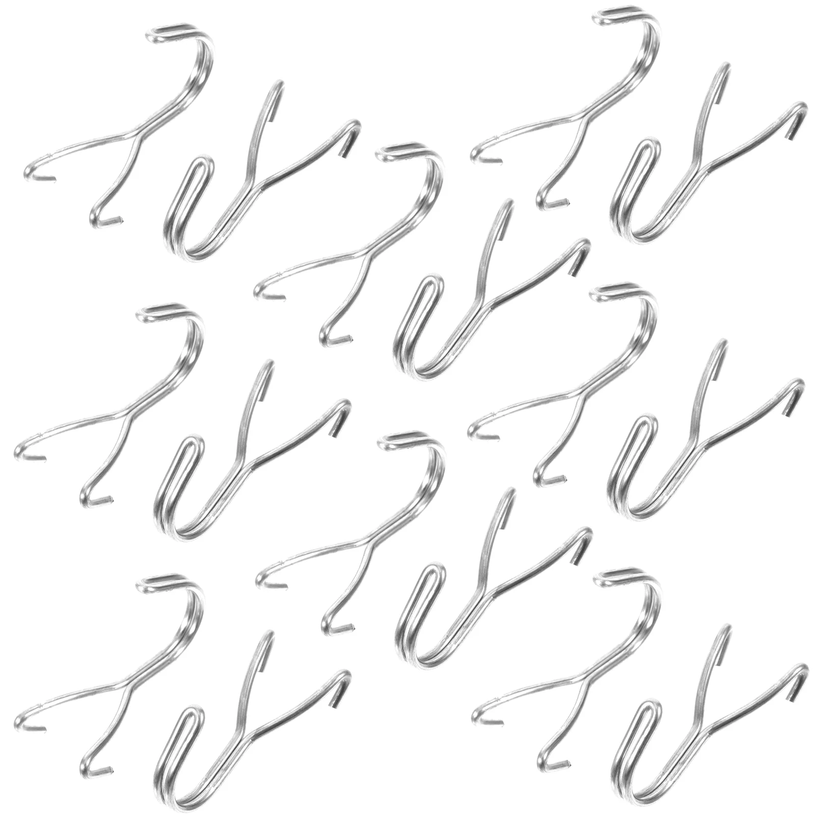 

20 Pcs Peg Board Hook Organizer Accessories Pegboard Hooks Metal for Wall Stainless Steel Walls