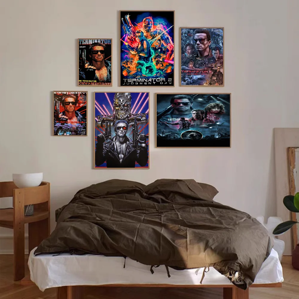 ملصقات أنيمي فيلم الخيال العلمي ، ورق كرافت أبيض ، فن حائط ، أنيمي ، زخرفة لاصقة ، لوحة