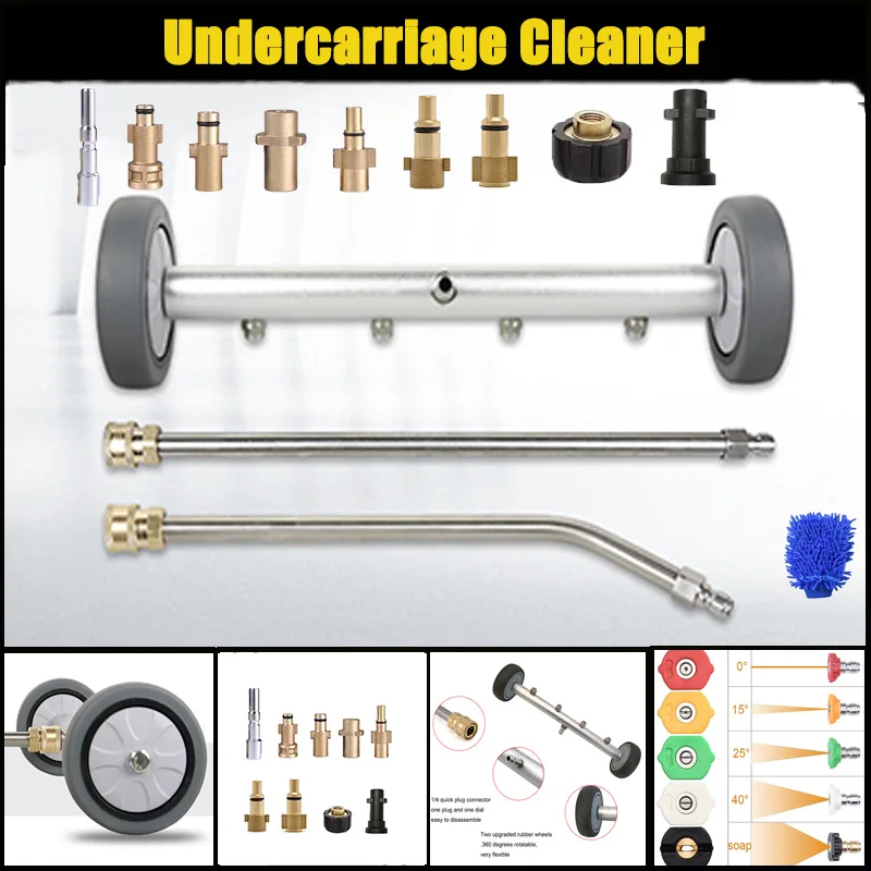 para Karcher Bosch Elitech Parkside Nilfisk Michelinhuter Undercarriage Cleaner Água Vassoura Lavadora Ventilador Bico Ferramentas de Limpeza do Carro