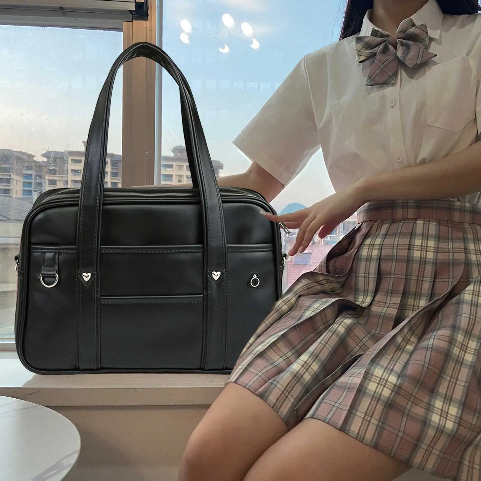 

Kawaii милая большая сумка из искусственной кожи, большая водонепроницаемая японская школьная сумка, японская сумка, аниме-кошелек для студентов, аниме-косплей