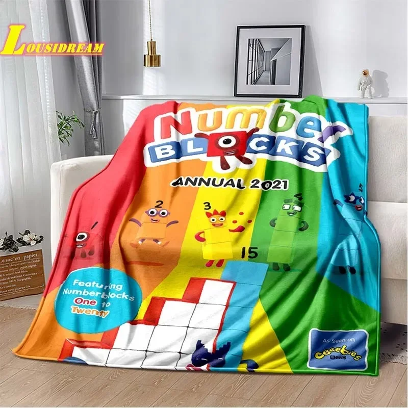 fashionable anime blanket warm and comfortable flannel sofa bed outdoor quilt children\'s birthday gift