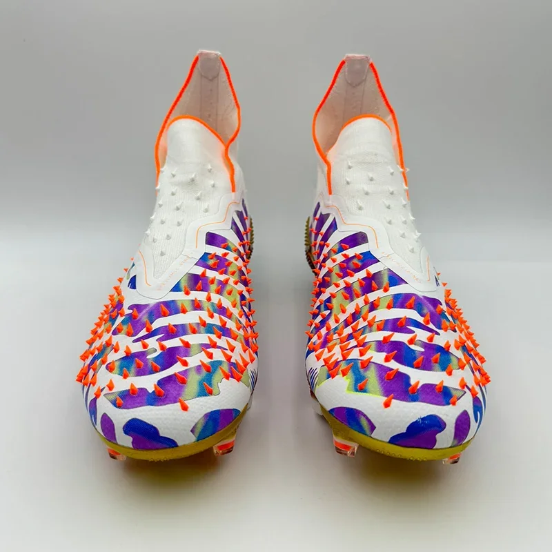 Soccer Shoes For Men Professional Football Field Boots Grass Training Football Shoes Society Cleats Sneaker Long Spikes Unisex