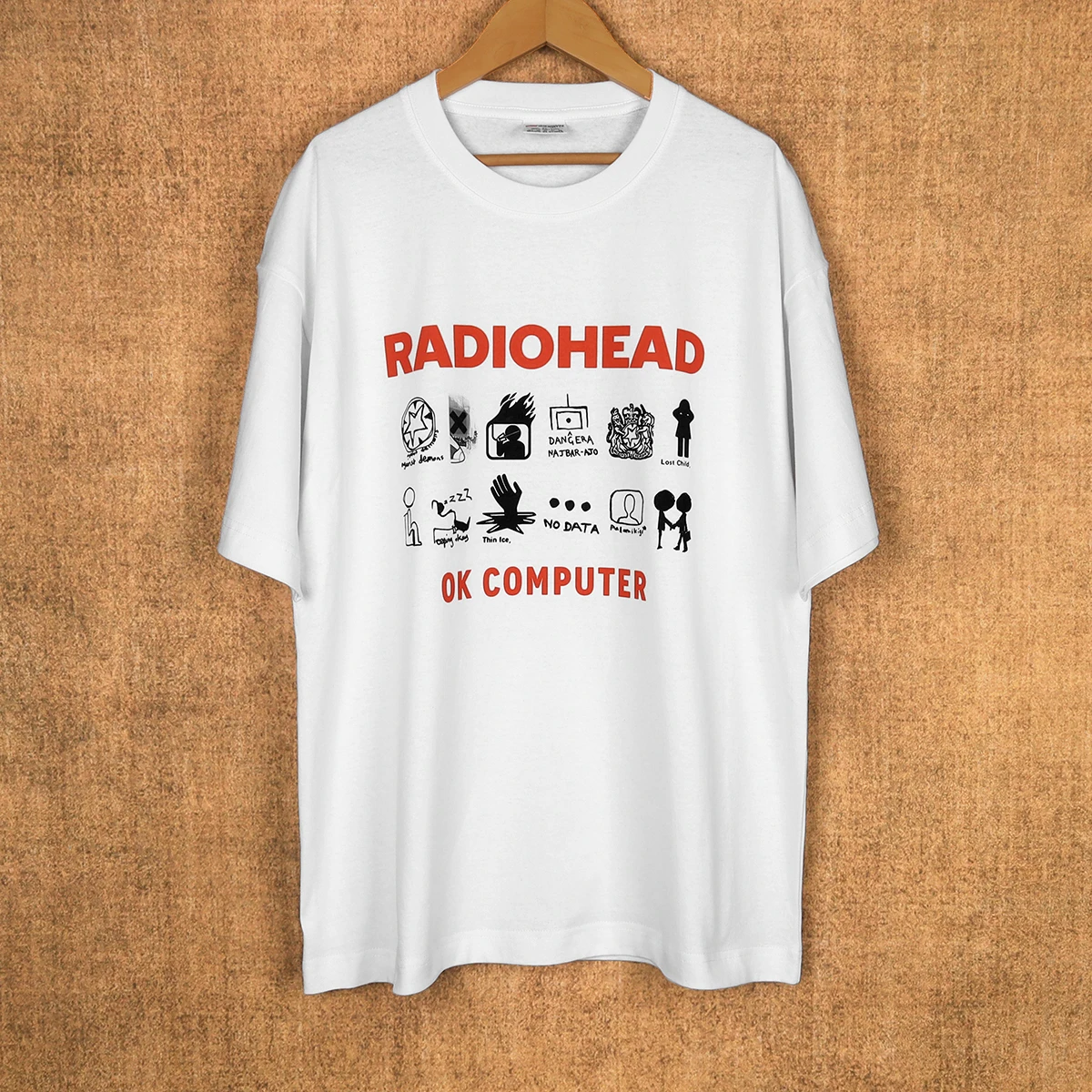 Camiseta Radiohead OK Computer, camiseta de algodón con estampado de manga corta para hombre, banda de Rock alternativo, Thom Yorke Muse Massive Attack