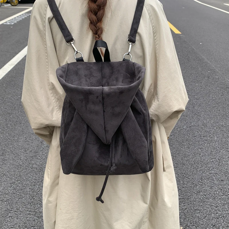 

Креативный свитшот, шляпа, рюкзак, милые повседневные сумки в стиле ретро, нишевые сумки индивидуального дизайна, однотонные универсальные рюкзаки