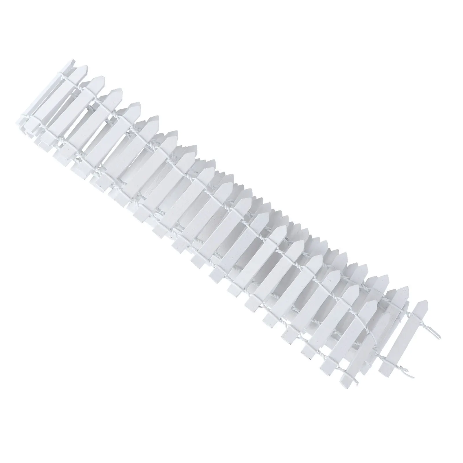 100cm x 5cm mini cerca de madeira flexível borda diy para casa de bonecas jardim pátio ao ar livre decoração paisagem realista ornamento