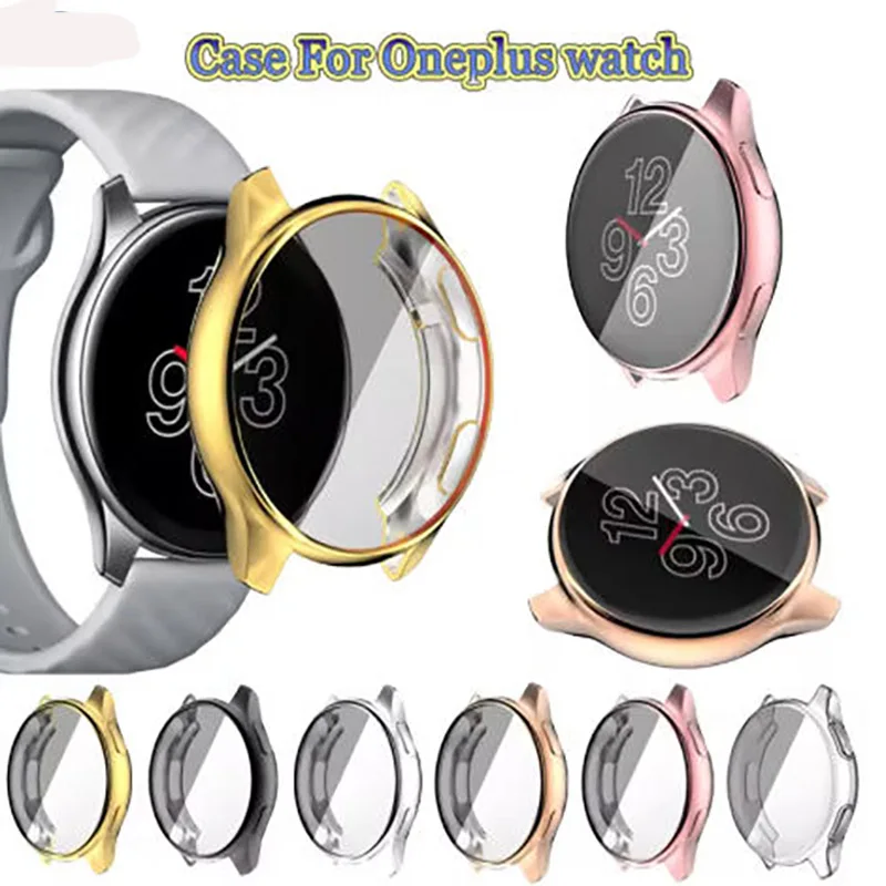 

New Arrivl Light Scratch-Resistant Electroplat TPU Screen Protector Flexible Cover Soft Protective Case For OnePlus Smart Watch