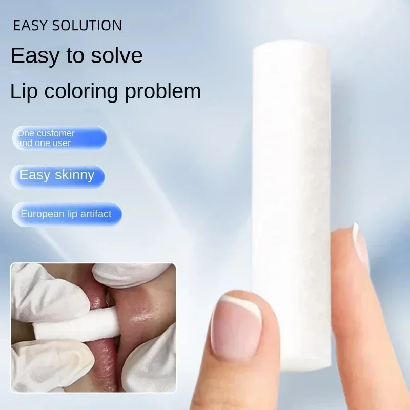 Sdotter 100PCS Disposable Lip Tattoo Skin Stretching Cotton Stick With Box Semi-Permanent Makeup Lip Embroidery Blush Recovery T