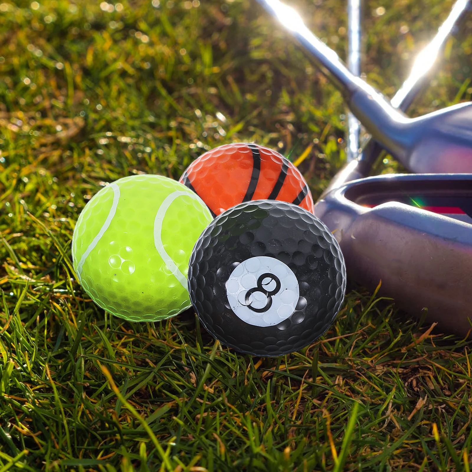 

1 set 6 in PVC Box Set Colorful Colored Golf Balls Training Accessories for Sports Gifts Promotions Golf Practice Tools