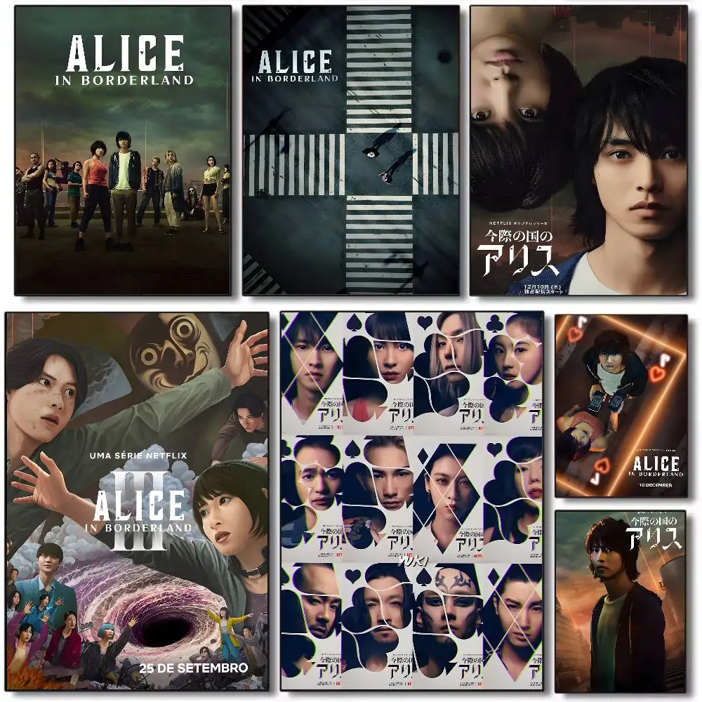 Neues A-Alice in Borderland 3 Poster-Kunstdruck auf HD-Leinwand, hochwertiges ästhetisches Druckpapier, Wandkunst für Wohnzimmer und Heimdekoration