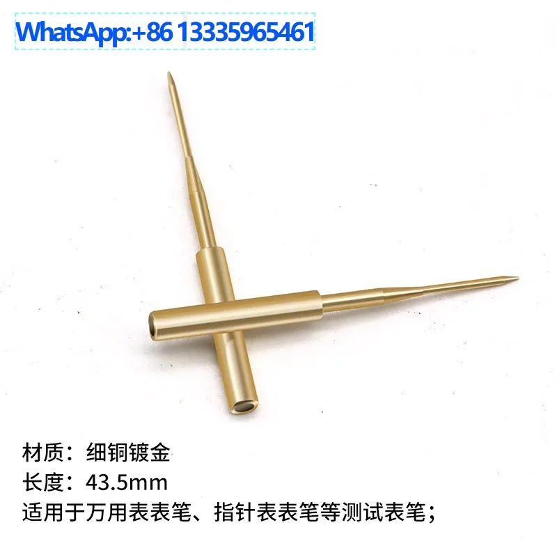 

5 шт. мультиметр с дополнительным наконечником, тонкий медный позолоченный зонд, адаптация указателя мультиметра