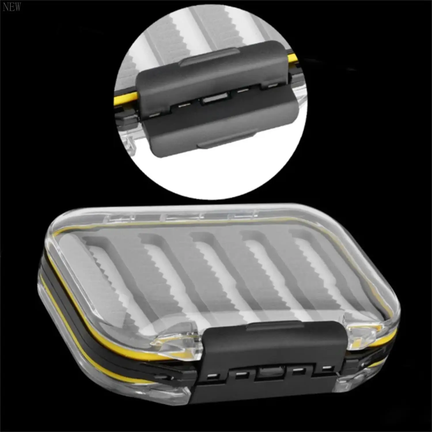 New Fishing Box Lightweight Pocket Practical Double-sides Tackle Box  Salt Water Flies Gadget Fishing Accessories