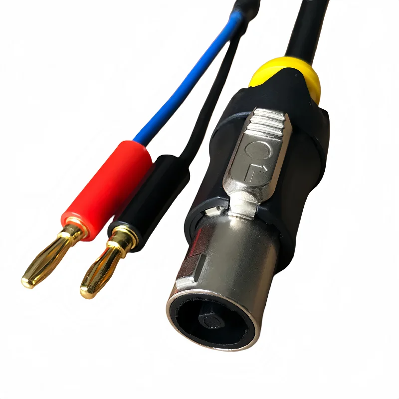 2m/5m Speakon (Male Connector) to Banana Plug Professional Speaker Cable, Stage/Professional Audio System Adapter Cable Line ​ Core Specifications: 2*2.5 Square Meters