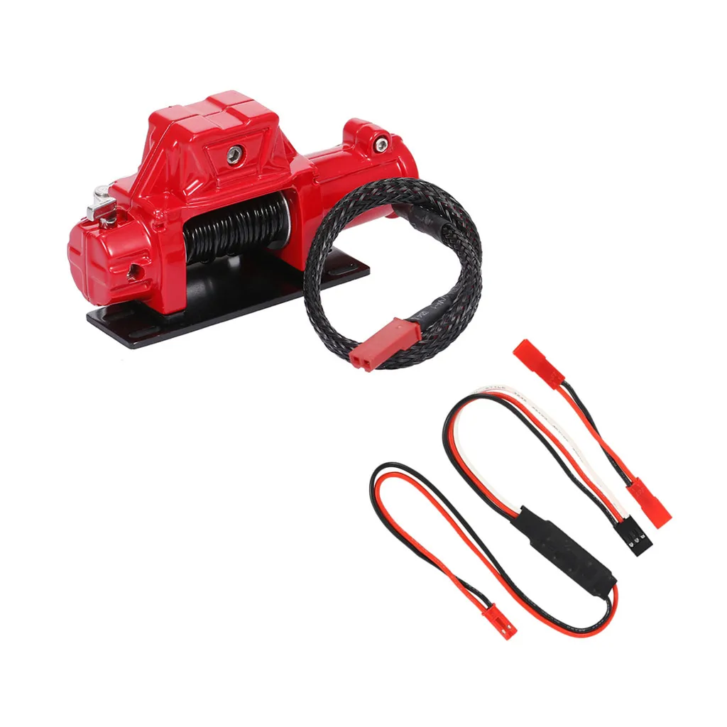 YSIDO Metal Winch Remote Control Simulation Pull Toy Model Winch for 1:10 TRX4 TRX6 Axial SCX10 Redcat Traxxas RC Crawler Cars