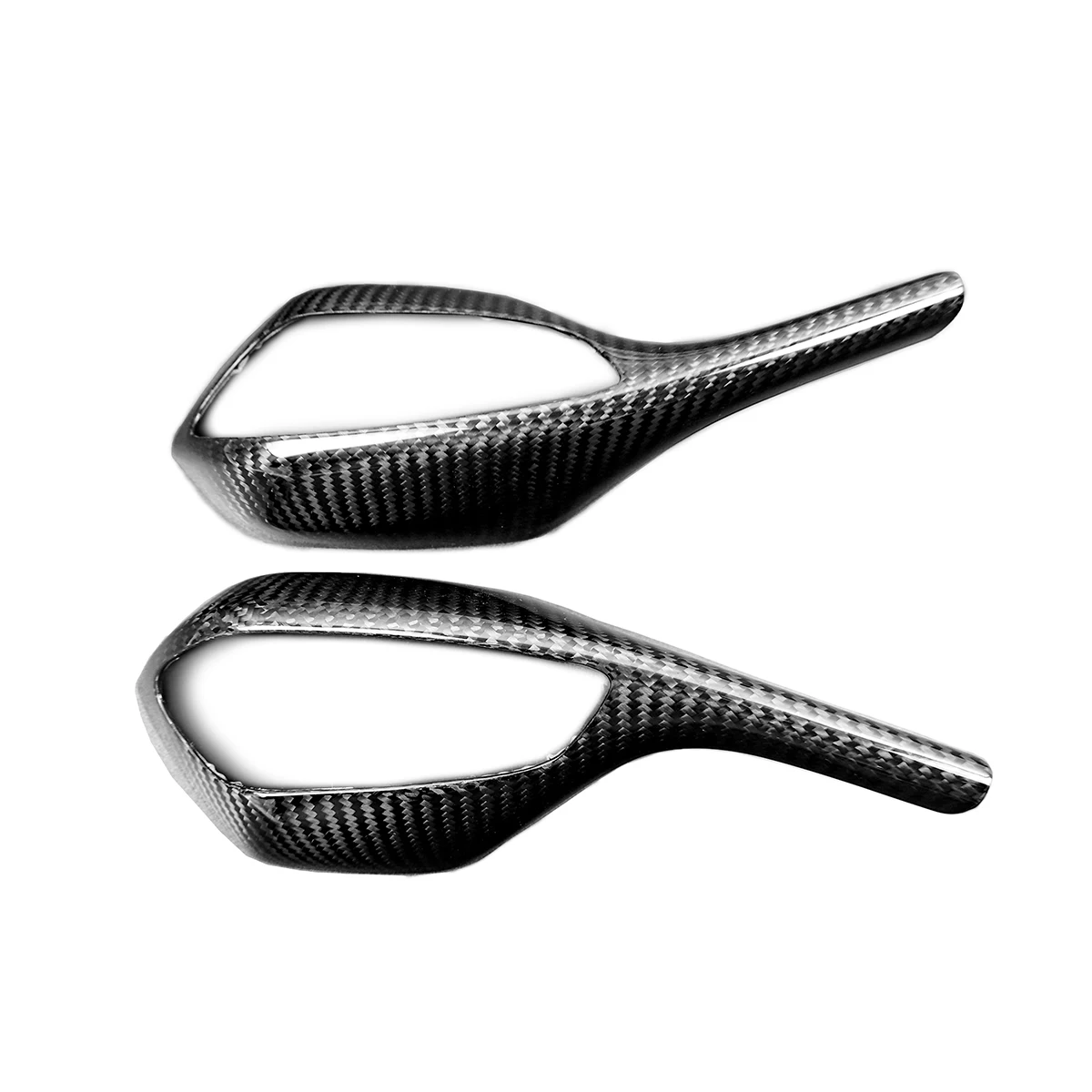 3K Twill Glossy Carbon Fiber Rear View Mirror Cover Motorcycle Accessories for S1000RR 2023